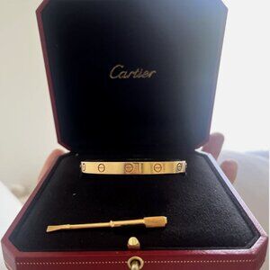 Cartier Love Bracelet Size 18 Rose Gold w/ Box